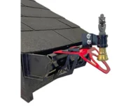 gutter mount fire control sprinkler